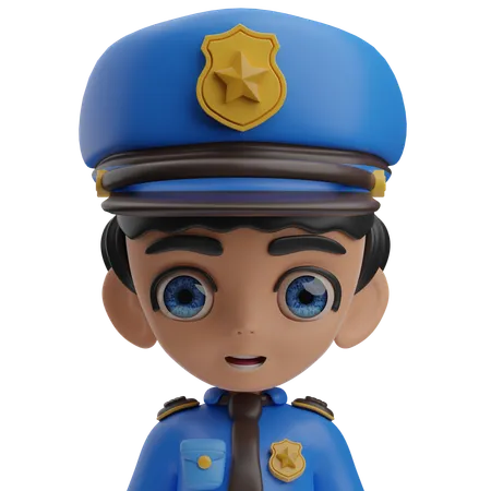 Policial masculino  3D Icon