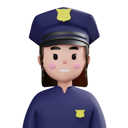 Mulher policial  3D Icon