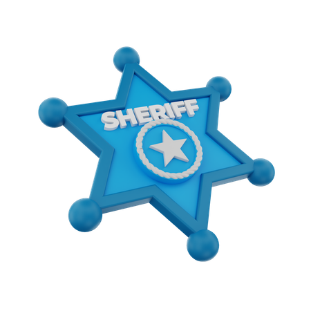 Xerife da polícia  3D Icon