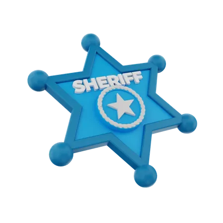 Xerife da polícia  3D Icon