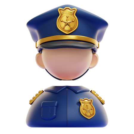 Officier de police  3D Icon