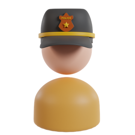 Policier  3D Icon