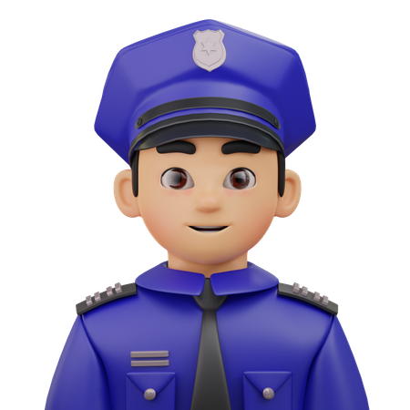 Officier de police  3D Icon