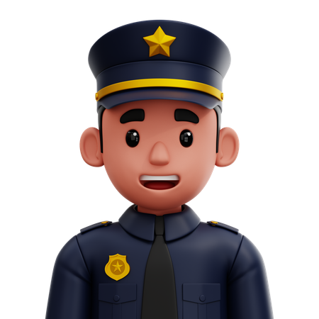 Officier de police  3D Icon