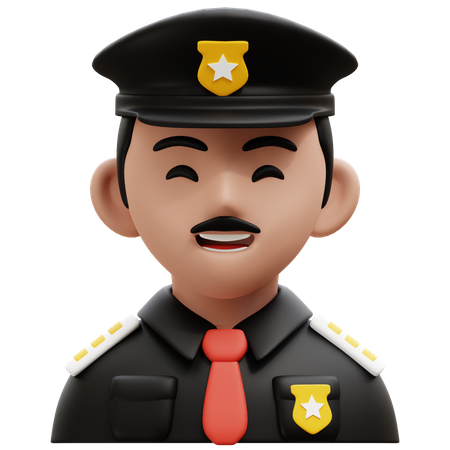 Policier  3D Icon