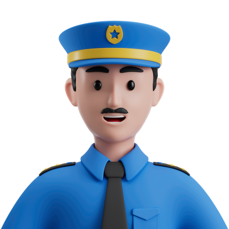 Policier  3D Icon