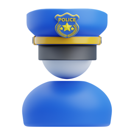 Officier de police  3D Icon