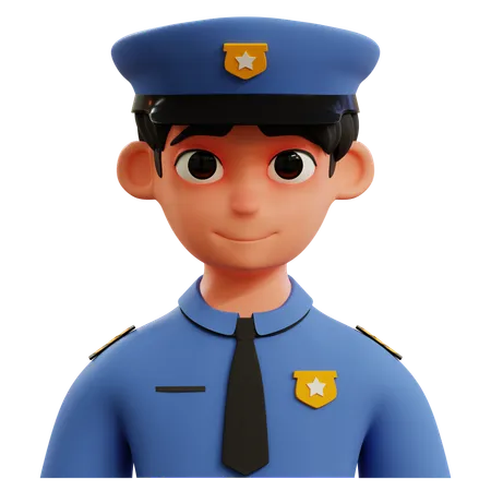 Avatar de policier  3D Icon