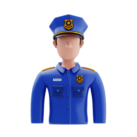 Policier  3D Icon