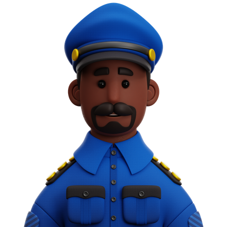 Policier  3D Icon