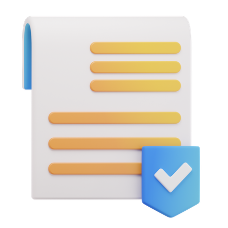 政策文書  3D Icon