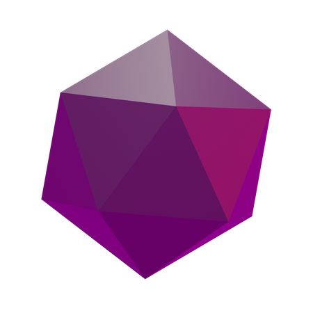 Geometría básica del polígono  3D Icon