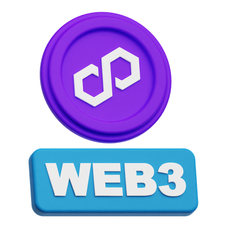 Polígono Web 3  3D Icon