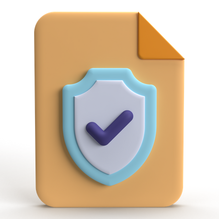 Política de privacidad  3D Icon