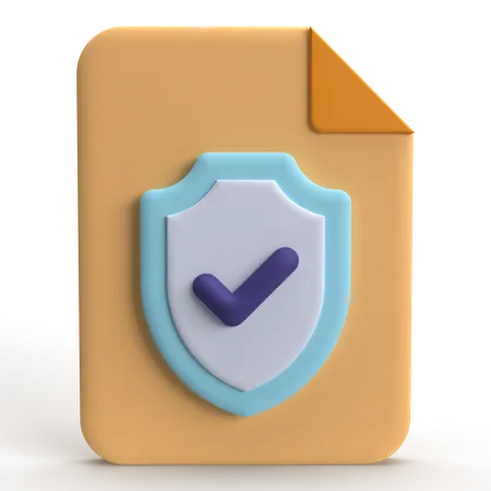 Política de privacidad  3D Icon