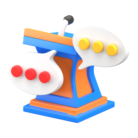 Political Discussion  3D Icon