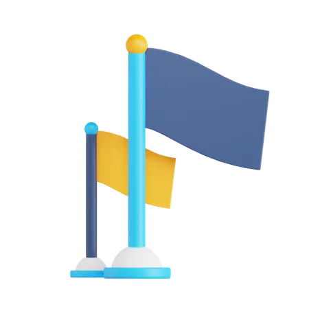 Political Flag  3D Icon