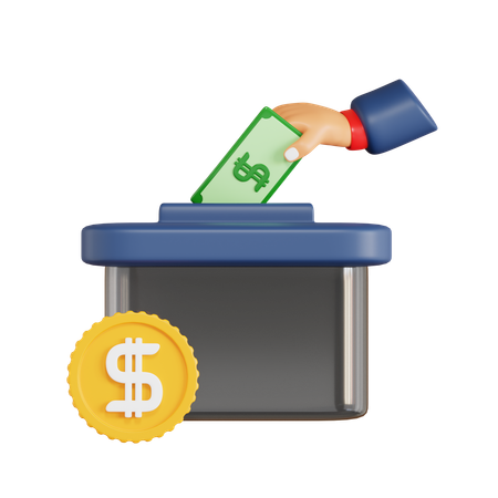 Political Fundraising  3D Icon