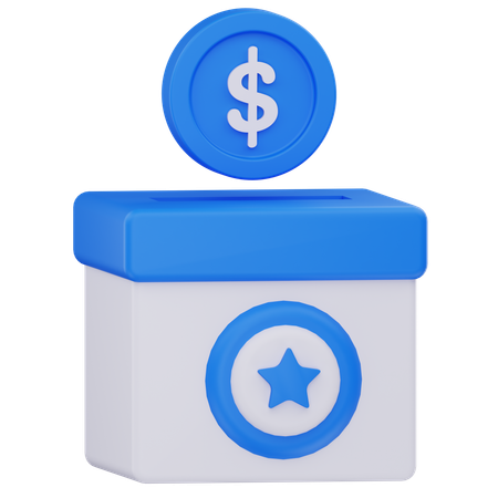 Political Fundraising  3D Icon