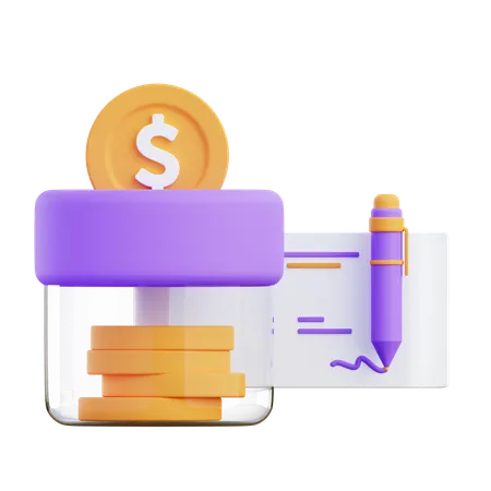 Political Fundraising  3D Icon