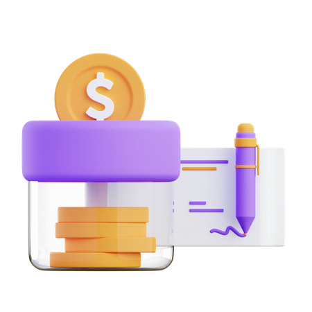 Political Fundraising  3D Icon