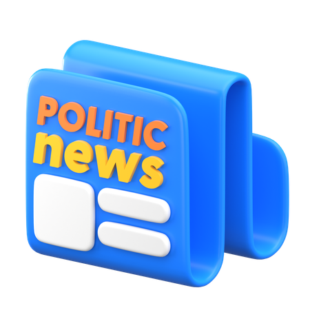 Political Newspaper  3D Icon