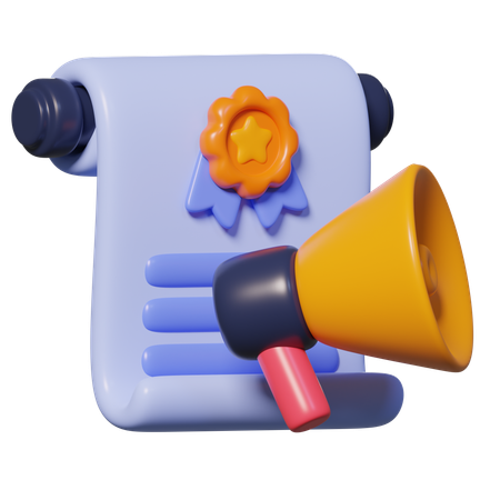 정치적 성명  3D Icon