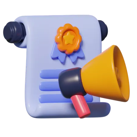 정치적 성명  3D Icon