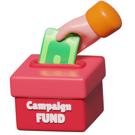 Politische Spendensammlung  3D Icon