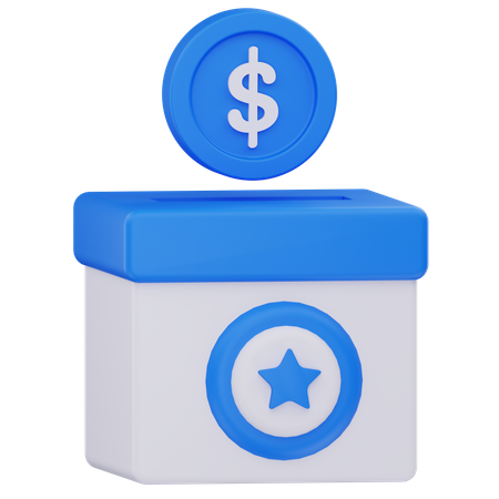 Politische Spendensammlung  3D Icon