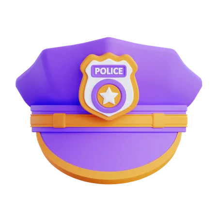 Polizeimütze  3D Icon