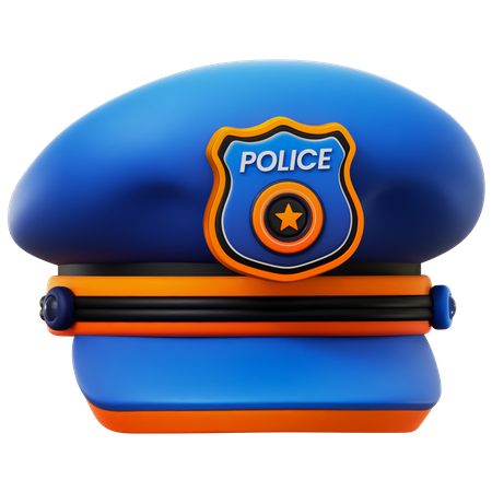 Polizeimütze  3D Icon