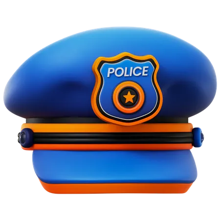 Polizeimütze  3D Icon