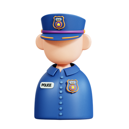 Polizeimütze  3D Icon