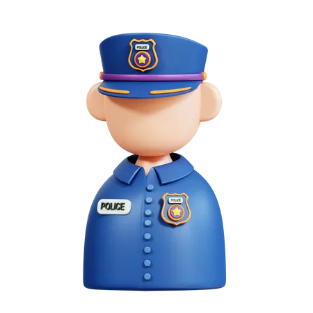 Polizeimütze  3D Icon