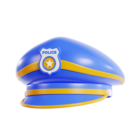 Polizeimütze  3D Icon