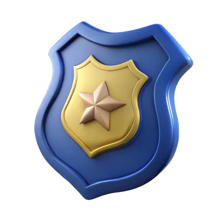 Polizeiabzeichen  3D Icon