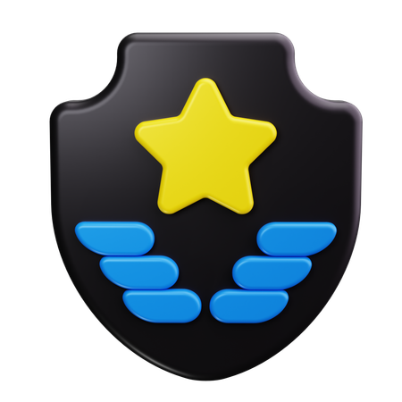 Polizeiabzeichen  3D Icon