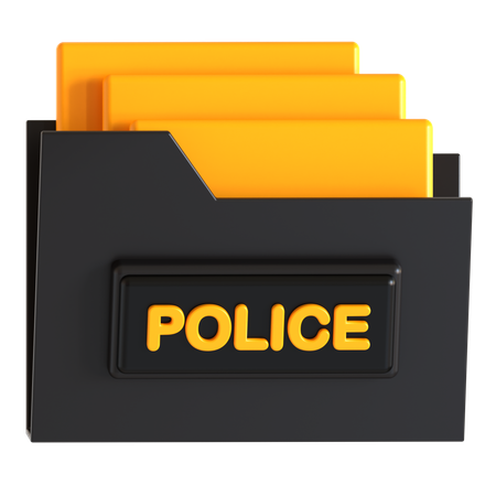 Polizei Rekord  3D Icon