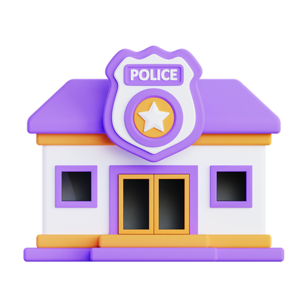 Polizei Büro  3D Icon