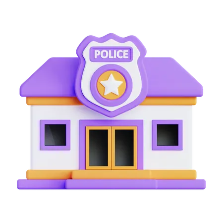 Polizei Büro  3D Icon