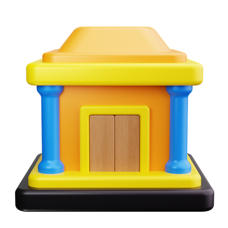 Polizeigebäude  3D Icon