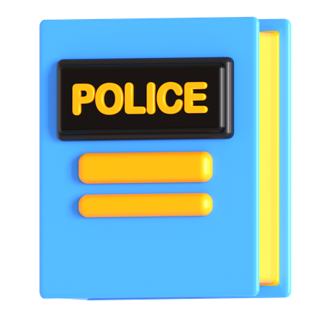 Polizeihandbuch  3D Icon