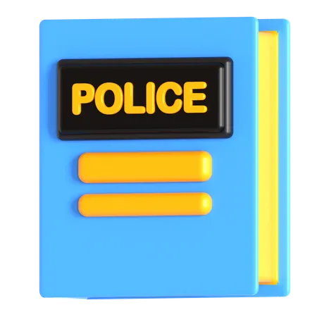 Polizeihandbuch  3D Icon