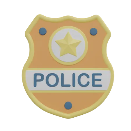 Polizeiabzeichen  3D Icon