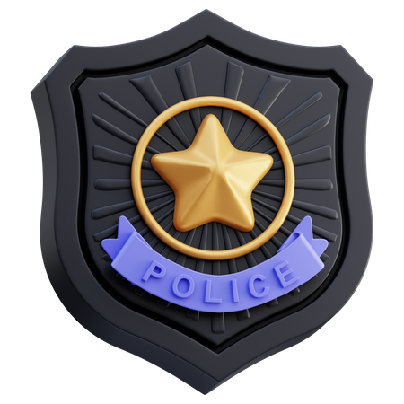 Polizeiabzeichen  3D Icon