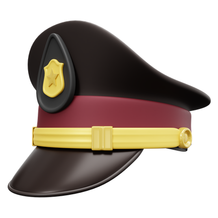 Polizeimütze  3D Icon