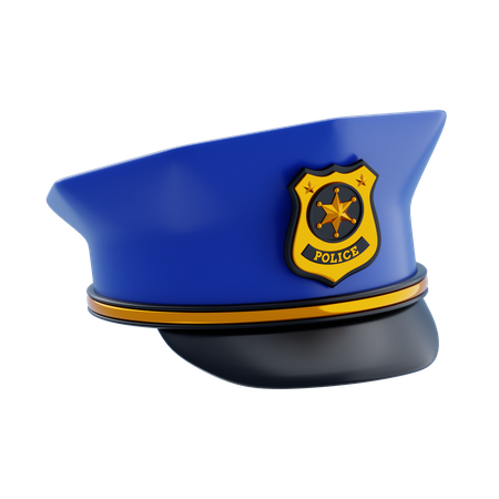 Polizeimütze  3D Icon