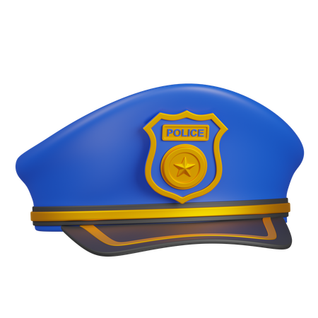 Polizeimütze  3D Icon