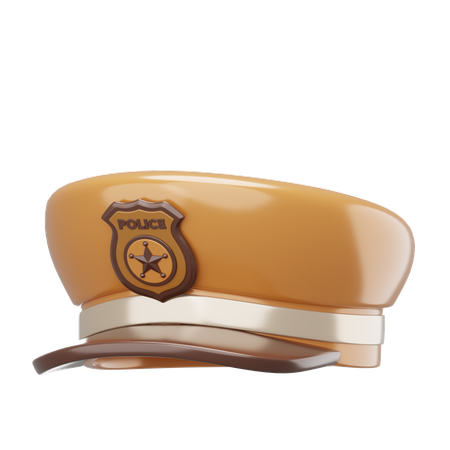 Polizeimütze  3D Icon